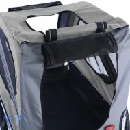 Bicycle trailer dog trailer foldable for pets up to 40kg grey-image-6326081