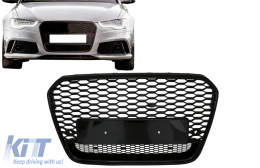 Bienenwabe ohne Emblem Gitter für Audi A6 C7 4G Pre-Facelift 2011-2014 RS6 Look-image-6083514