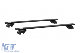Black Aerodynamic Cross Bars Hakr AERO Wing Series suitable for cars with built-in longitudinal bars 1270x74x29mm - ABAURR6009513
