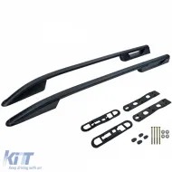 Black aluminum roof rails retrofit suitable for VW Amarok I 2010-2022-image-6326798