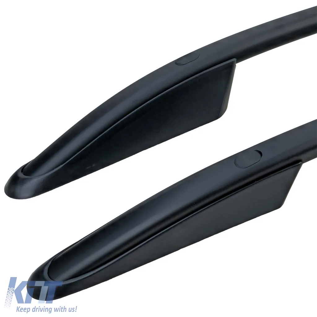 Black aluminum roof rails retrofit suitable for VW Amarok I 2010-2022