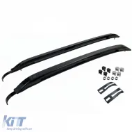 Black aluminum roof rails retrofit suitable for Ford Ranger T9 from 2023-image-6327540