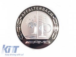 Black emblem suitable for Mercedes-Benz A Design front bumper - ABCAM6015849