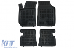 Black Floor Mats Rubber suitable for Hyundai Getz (2002-2011) - 201608