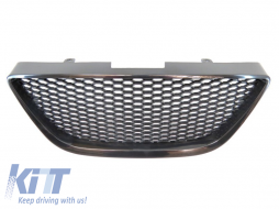 Black grille suitable for Seat Ibiza 2008-2017-image-6220530