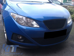 Black grille suitable for Seat Ibiza 2008-2017-image-6220536