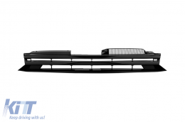 image-39-Black grille without emblem suitable for VW Golf VI 2008-2012 for standard bumper