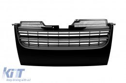 Black grille without emblem suitable for VW Golf V 2003-2008, Jetta 2005-2010 - ABGV6016547