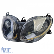 Black headlight E-approved New for Yamaha XP 500 TMAX 2001-2007-image-6259071