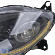 Black headlight E-approved New for Yamaha XP 500 TMAX 2001-2007-image-6259072