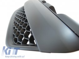 Black honeycomb grille without emblem suitable for Opel Zafira 2005-2011-image-6213252