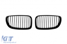 Black kidney grilles suitable for BMW 1 Series E81, E82, E87, E88 2007-2011 - ABBMGR6008356