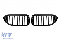 Black kidney grilles suitable for BMW 5 Series G30, G31, G38 2017-2020 - ABBMGR6008390