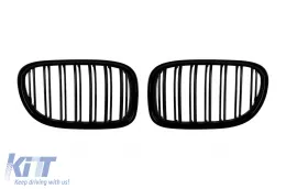 image-51-Black kidney grilles suitable for BMW 7 Series F01 short wheelbase, F02 long wheelbase 2008-2015