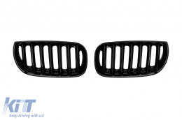 Black kidney grilles suitable for BMW X3 E83 2004-2007 - ABBMGR6008350