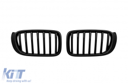 Black kidney grilles suitable for BMW X3 F25 2014-2017, X4 F26 2014-2018 - ABBMGR6008378