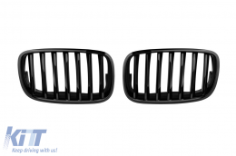 Black kidney grilles suitable for BMW X5 E70 2007-2013, X6 E71 2008-2011 - ABBMGR6008358