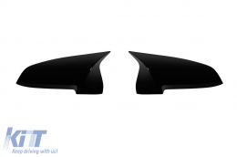 image-3-Black lacquer caps type M suitable for standard mirrors on BMW Series 5 F10, F11, Series 6 F06, F12, F13, Series 7 F01, F02
