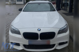 Black lacquer caps type M suitable for standard mirrors on BMW Series 5 F10, F11, Series 6 F06, F12, F13, Series 7 F01, F02-image-6237096