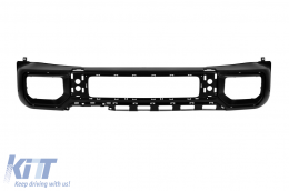 Black lacquer front bumper kit type W465 suitable for Mercedes G-Class W464 after 2018 with PDC, grille, headlight surrounds, fender flares.-image-6164071