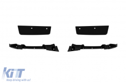 Black lacquer front bumper kit type W465 suitable for Mercedes G-Class W464 after 2018 with PDC, grille, headlight surrounds, fender flares.-image-6164085