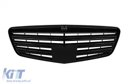 image-28-Black lacquer grille suitable for Mercedes S-Class W221 2009-2013, without Distronic function