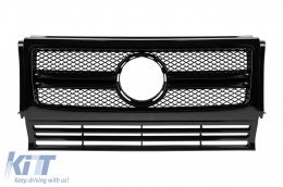Black lacquer grille suitable for Mercedes G-Class W463 1990-2012, type G63, G65 - ABGM6027339