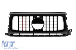 Black lacquer grille type Brabus suitable for Mercedes G-Class W464 2018-2024 - ABMEGR6007797