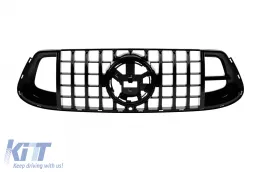 image-24-Black lacquer grille type Brabus suitable for front GLE63 bumper on Mercedes GLE W167, GLE Coupe C167 after 2019