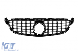 Black lacquer GT type grille suitable for C63 Mercedes C-Class W205 sedan, S205 estate after 2019, for the model with A Design C63 front bumper - ABMEGR6009279