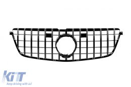 Black lacquer GT type grille suitable for Mercedes GL X166 2012-2015 - ABMEGR6007795