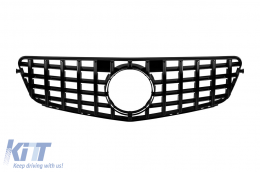 Black lacquer GT type grille suitable for Mercedes C-Class W204 sedan, wagon, coupe 2007-2014 - ABMEGR6009139