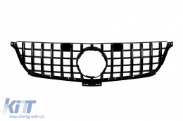 image-64-Black lacquer GT type grille suitable for Mercedes ML W166 2011-2015