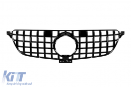 Black lacquer GT type grille suitable for Mercedes GLE SUV W166, GLE Coupe C292 2015-2019 - ABMEGR6009174
