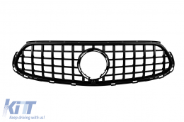 Black lacquer GT type grille suitable for Mercedes GLC X254 after 2023 for the model with A Design bumper - ABMEGR6009244