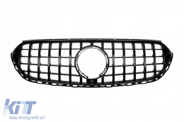 image-47-Black lacquer GT type grille suitable for Mercedes GLC X254 after 2023 for the model with Off Road bumper