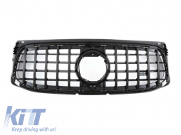 Black lacquer GT type grille suitable for Mercedes GLB X247 2020-2023 - ABMEGR6009370