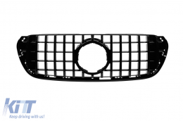 Black lacquer GT type grille suitable for Mercedes X-Class BR470 after 2018 - ABGM6020853