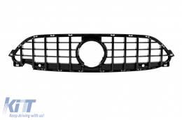 Black lacquer GT type grille suitable for Mercedes CLE C236 coupe, A236 cabriolet after 2024 - ABGM6020859