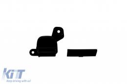 Black lacquer GT type grille suitable for Mercedes E-Class W213 sedan, S213 estate, C238 coupe, A238 cabrio A Design Sport line & Avantgarde, E53 A Design after 2020 with opening for camera-image-6265571