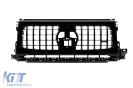 Black lacquer GT type grille with headlight covers suitable for Mercedes G-Class W465 after 2025-image-6237132