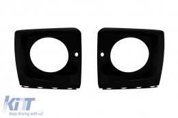 Black lacquer GT type grille with headlight covers suitable for Mercedes G-Class W465 after 2025-image-6237135