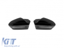 image-36-Black lacquer M5 type mirror caps suitable for BMW 5 Series G60, G61 after 2023