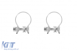 Black lacquer tips suitable for Audi A4 B8 2012-2015, A6 C7 sedan, avant, allroad 2011-2018, A7 4GA Sportback 2010-2017, A5 Sportback 2009-2011-image-6161240