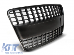Black matte grille type S-line suitable for Audi Q7 2005-2009 - ABAUGR6009036