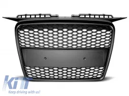 image-42-Black matte RS type grille suitable for Audi A3 hatchback, Sportback 2005-2008 without parking sensor holes