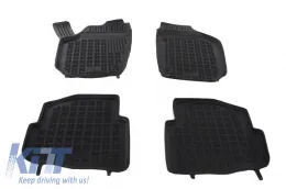 image-10-Black Rubber Floor Mats Auto Seat Cordoba 02-09 Ibiza 02-08 Skoda Fabia 99-02-07 suitable for VW Polo 02-09