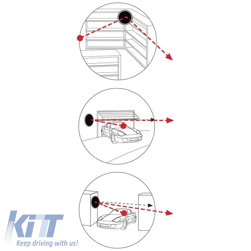 Blind Spot Safety Mirror (Wall Mounting) suitable for Garage And Parking 60cm PRKXESP