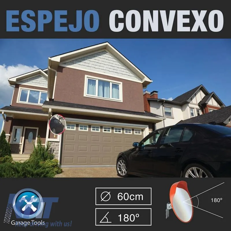Blind Spot Safety Mirror (Wall Mounting) suitable for Garage And Parking 60cm PRKXESP