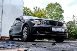 BMW 1-es E87 2004-2007 Angel Eyes fényszóró 2 körgyűrűs fekete-image-6073065